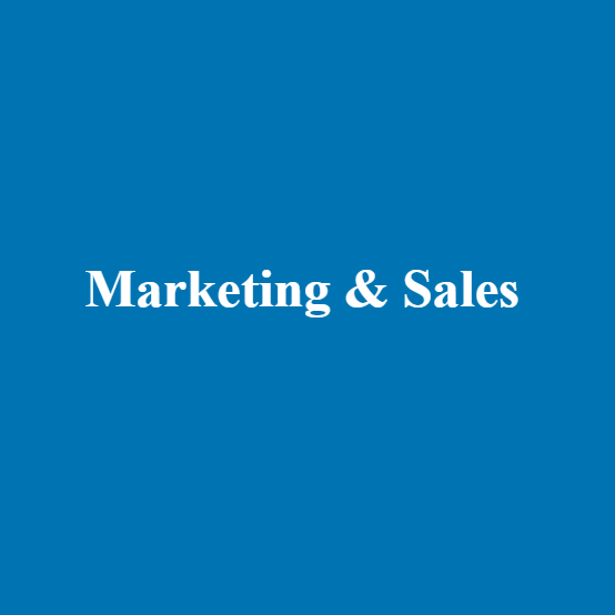 Marketing and sales