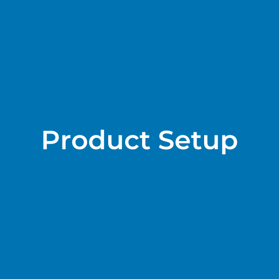 Product Setup