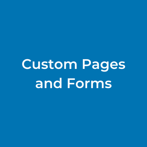 Custom Pages and Forms