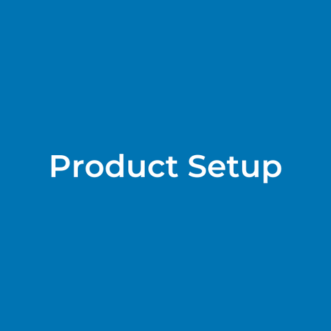 Product Setup