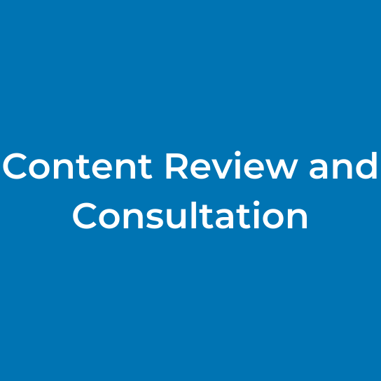 Content Review and Consultation
